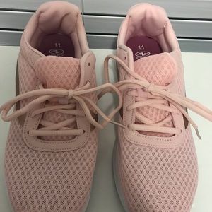 Pink Athletic Memory Foam Tennis Shoes